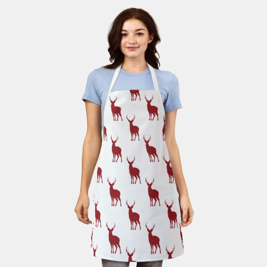 All-Over Print Apron, Medium Schort (Gedragen)