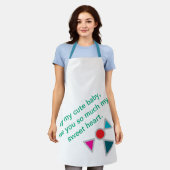 All-over Print Apron, medium Schort (Gedragen)