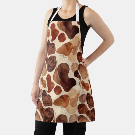 All-Over Print Apron, Medium Schort (Insitu)