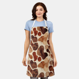All-Over Print Apron, Medium Schort