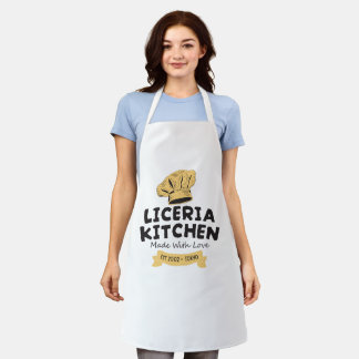 All-Over Print Apron, Medium Schort