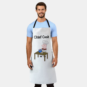 All-over Print Apron met Cartoon Chef Schort