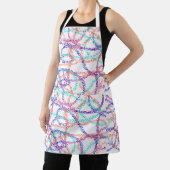 All-over Print Apron, middelmatig gekleurd patroon Schort (Insitu)