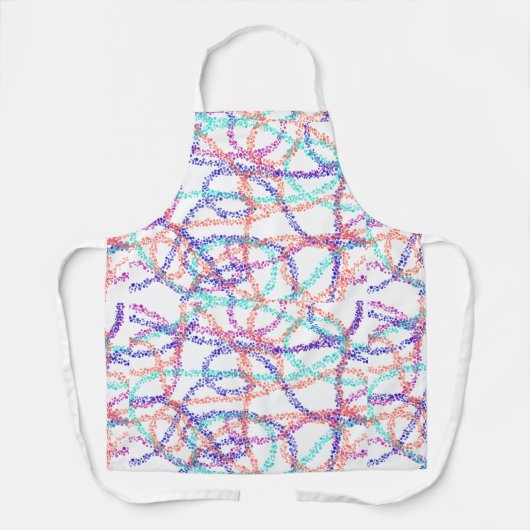 All-over Print Apron, middelmatig gekleurd patroon Schort (Voorkant)