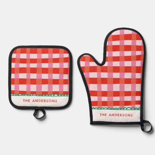 All-over Print Apron Ovenwant & Pannenlap Set (Voorkant)