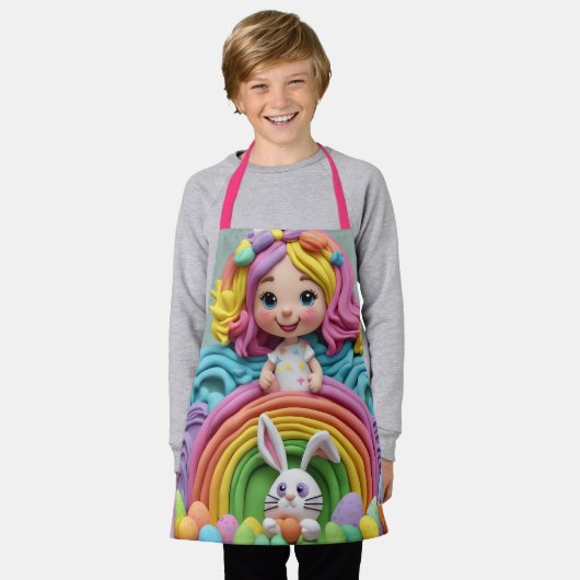 All-over Print Apron Schort (Gedragen)