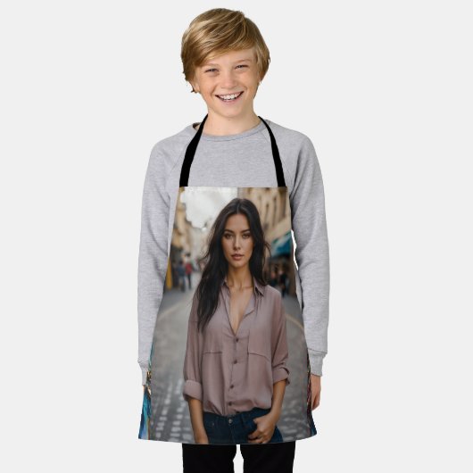 All-over Print Apron Schort (Gedragen)