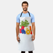 All-Over Print Apron Schort (Gedragen)