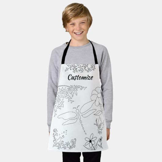 All-over Print Apron Schort (Gedragen)