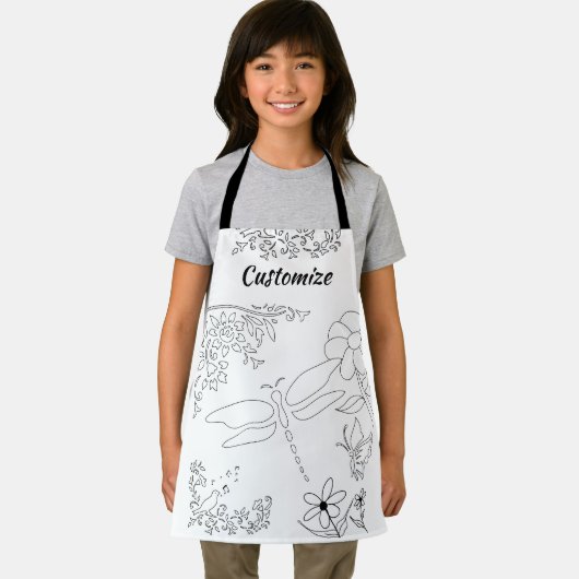 All-over Print Apron Schort (Insitu)