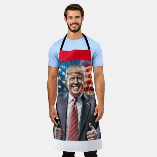 All-over Print Apron Schort (Gedragen)