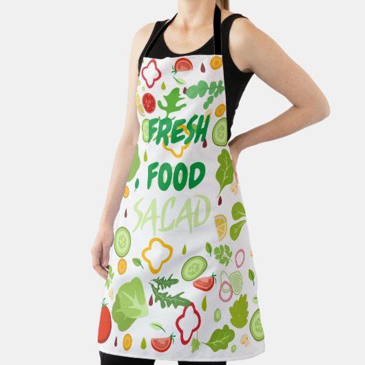 All-over Print Apron Schort (Insitu)
