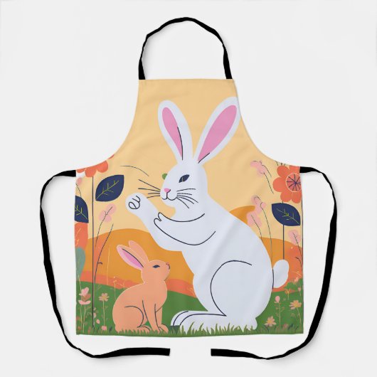 All-over Print Apron Schort (Voorkant)