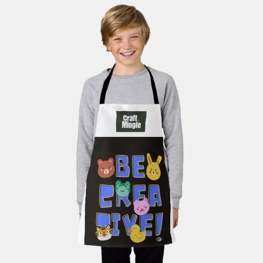 All-over Print Apron Schort (Gedragen)