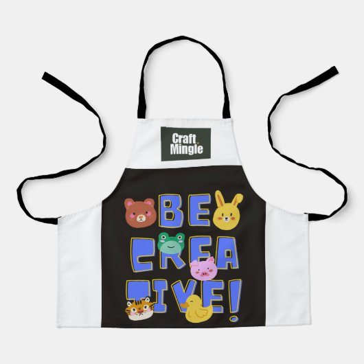 All-over Print Apron Schort (Voorkant)