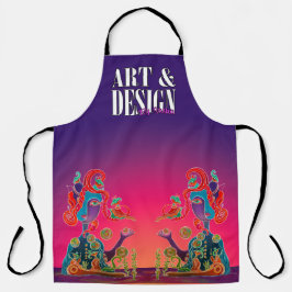 All-over Print Apron Schort