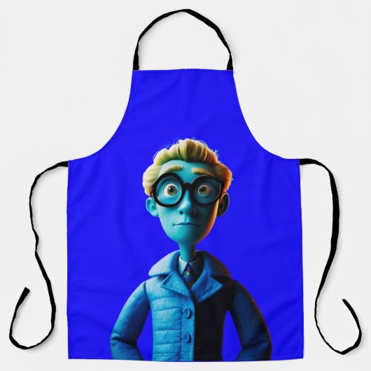 All-over Print Apron Schort (Voorkant)