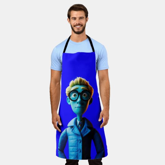 All-over Print Apron Schort (Gedragen)