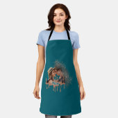 All-over Print Apron Schort (Gedragen)