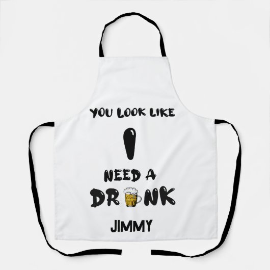 All-over Print Apron Schort (Voorkant)