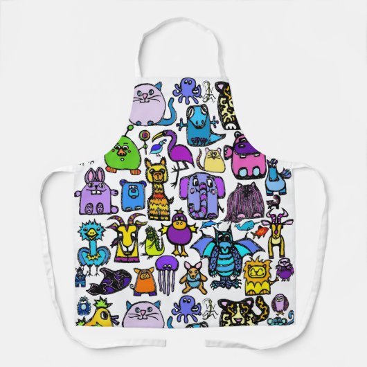All-over Print Apron Schort (Voorkant)