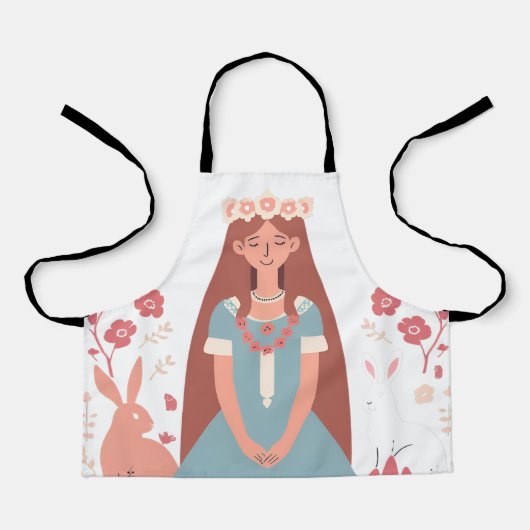 All-over Print Apron Schort (Voorkant)