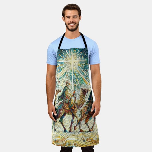 All-over Print Apron Schort (Gedragen)