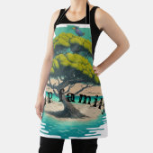 All-over Print Apron Schort (Insitu)