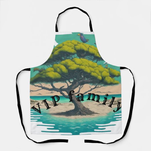 All-over Print Apron Schort (Voorkant)