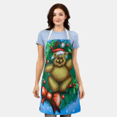 All-over Print Apron Schort (Gedragen)