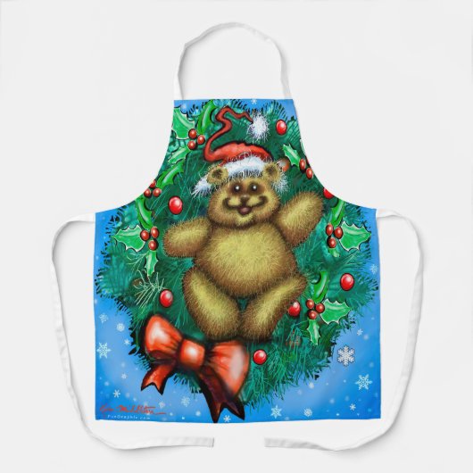 All-over Print Apron Schort (Voorkant)