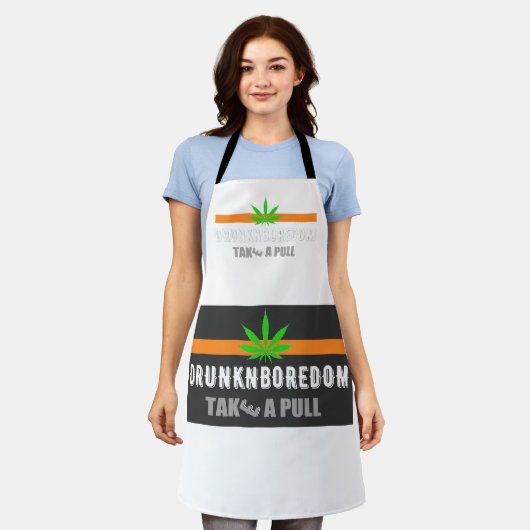All-over Print Apron Schort (Gedragen)