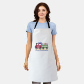 All-over Print Apron Schort (Gedragen)