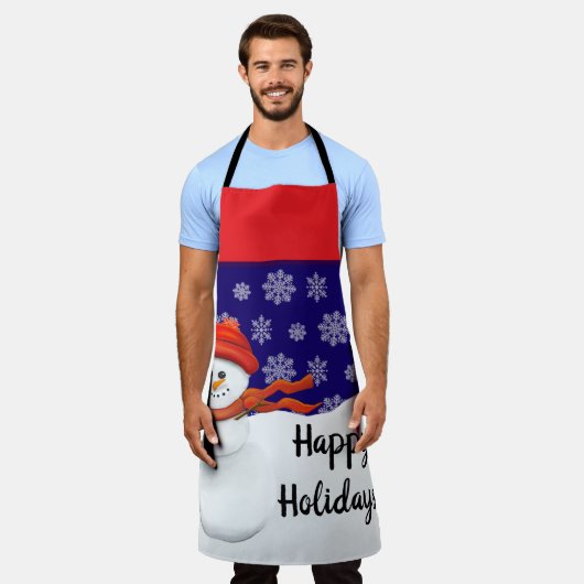 All-Over Print Apron Schort (Gedragen)