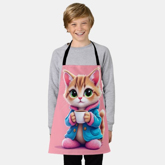 All-over Print Apron Schort (Gedragen)