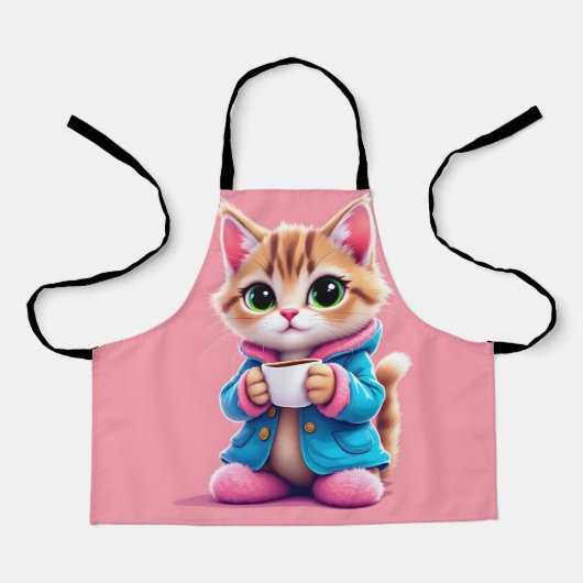 All-over Print Apron Schort (Voorkant)