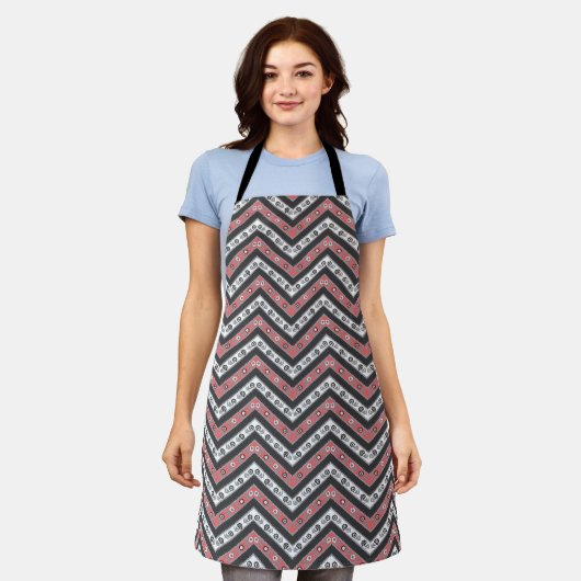 All-over Print Apron Schort (Gedragen)