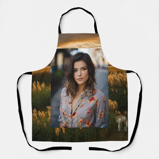 All-over Print Apron Schort (Voorkant)