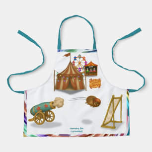 All-Over Print Apron Schort