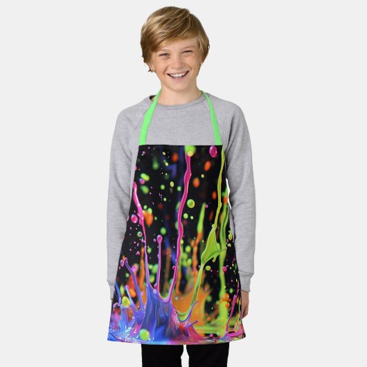All-over Print Apron Schort (Gedragen)