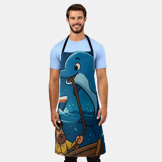 All-over Print Apron Schort (Gedragen)