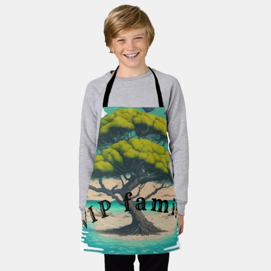 All-over Print Apron Schort (Gedragen)