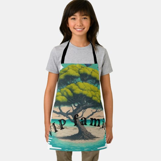 All-over Print Apron Schort (Insitu)