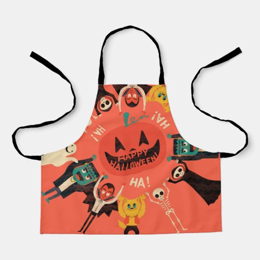 All-over Print Apron Schort (Voorkant)