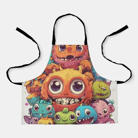 All-over Print Apron Schort (Voorkant)