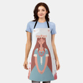 All-over Print Apron Schort (Gedragen)