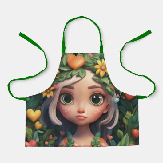 All-over Print Apron Schort (Voorkant)