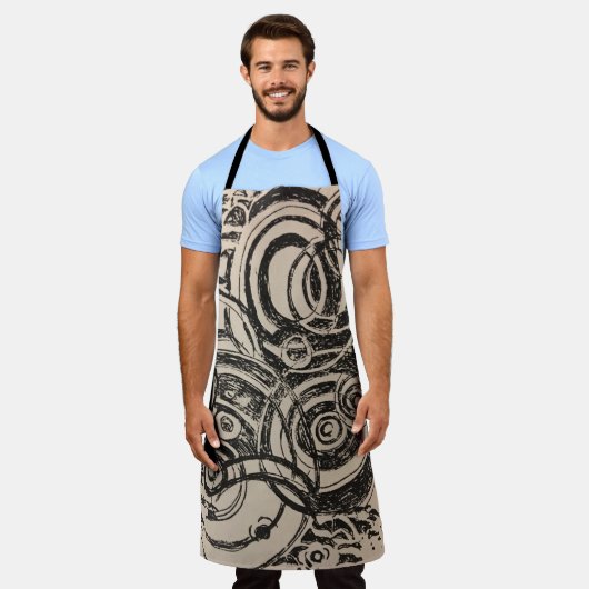 All-over Print Apron Schort (Gedragen)