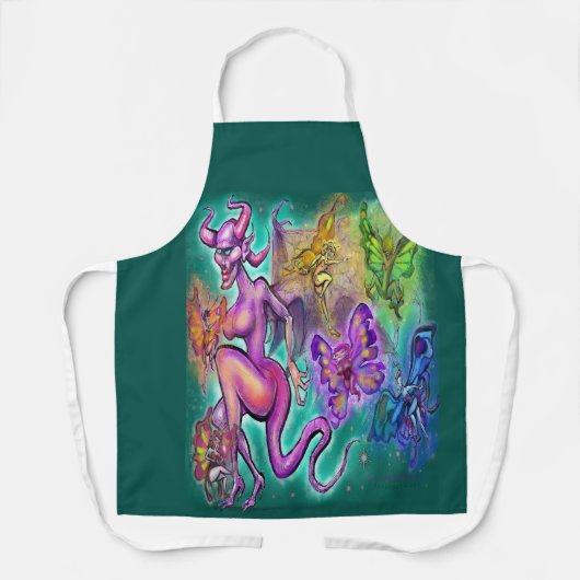 All-over Print Apron Schort (Voorkant)