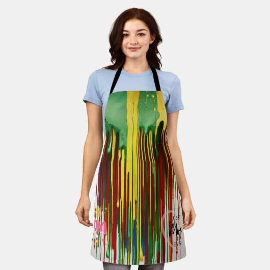 All-over Print Apron Schort (Gedragen)